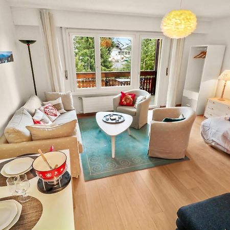 Studio Chaleureux Et Paisible Crans-Montana Exterior foto